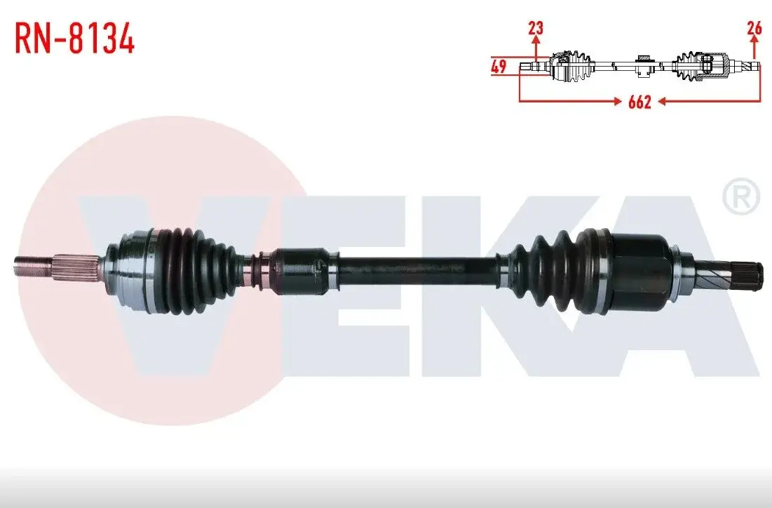 VEKA RN-8134 | Renault Clio 4 2012-2018 1.5 dCi Sol Aks Komple Yerli Marka