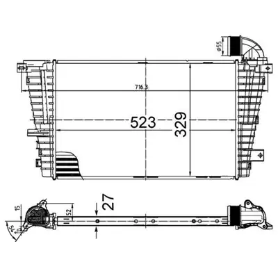 Turbo Radyatörü (Intercooler) Astra.H 1.3D *Z13dth* MAHLE CI513000S