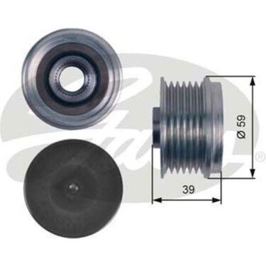 GATES OAP7113 | Alternatör Kasnağı Fiat-Opel 1.3Mjet *Z13dth* *Denso Tıpı* *P.H**