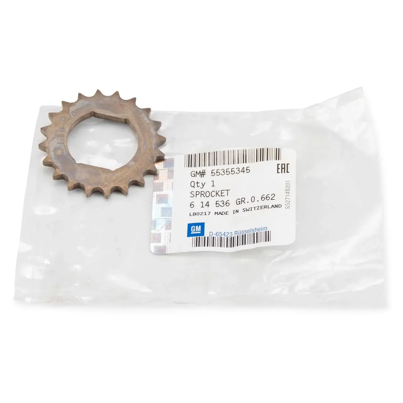PSA 55355345 | Opel Astra H-J CORSA D İNSİGNİA  1.4 Twinport Triger Zincir Dişlisi Orijinal