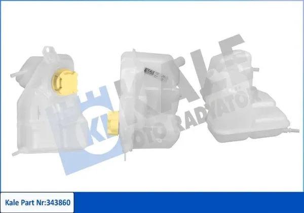 Ford Fiesta Fusion 02-1.4-1.6Tdci  Genleşme Kavanozu + Kapak 02-09 KALE 343860