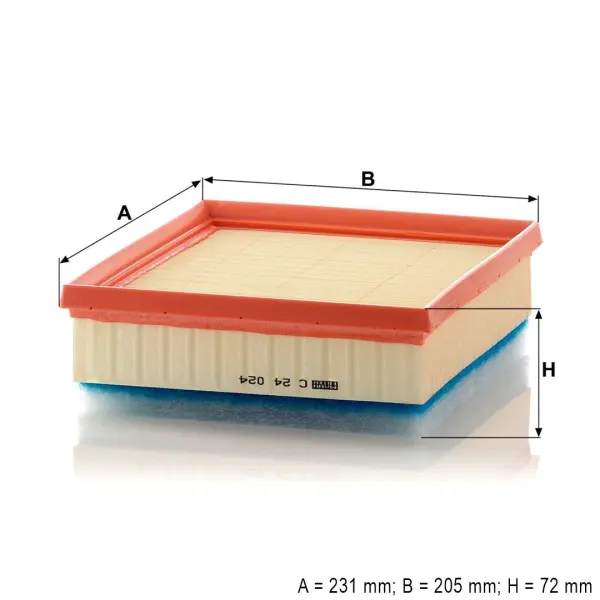 Bmw 3 Serisi F30 Kasa 318d Hava Filtresi MANN C24024