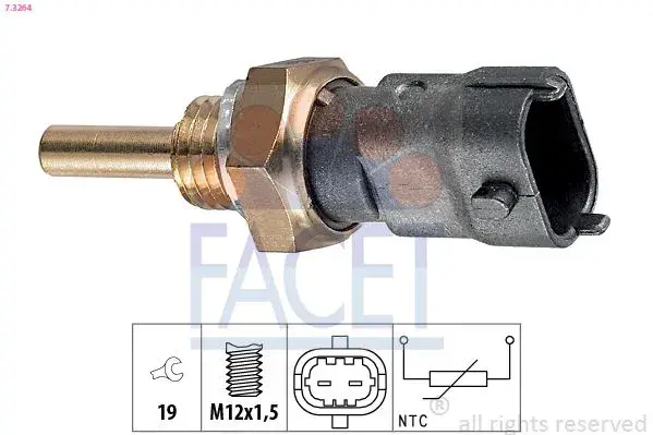 Opel ASTRA H VECTRA C ZAFİRA B  Hararet Müşürü FACET 7.3264