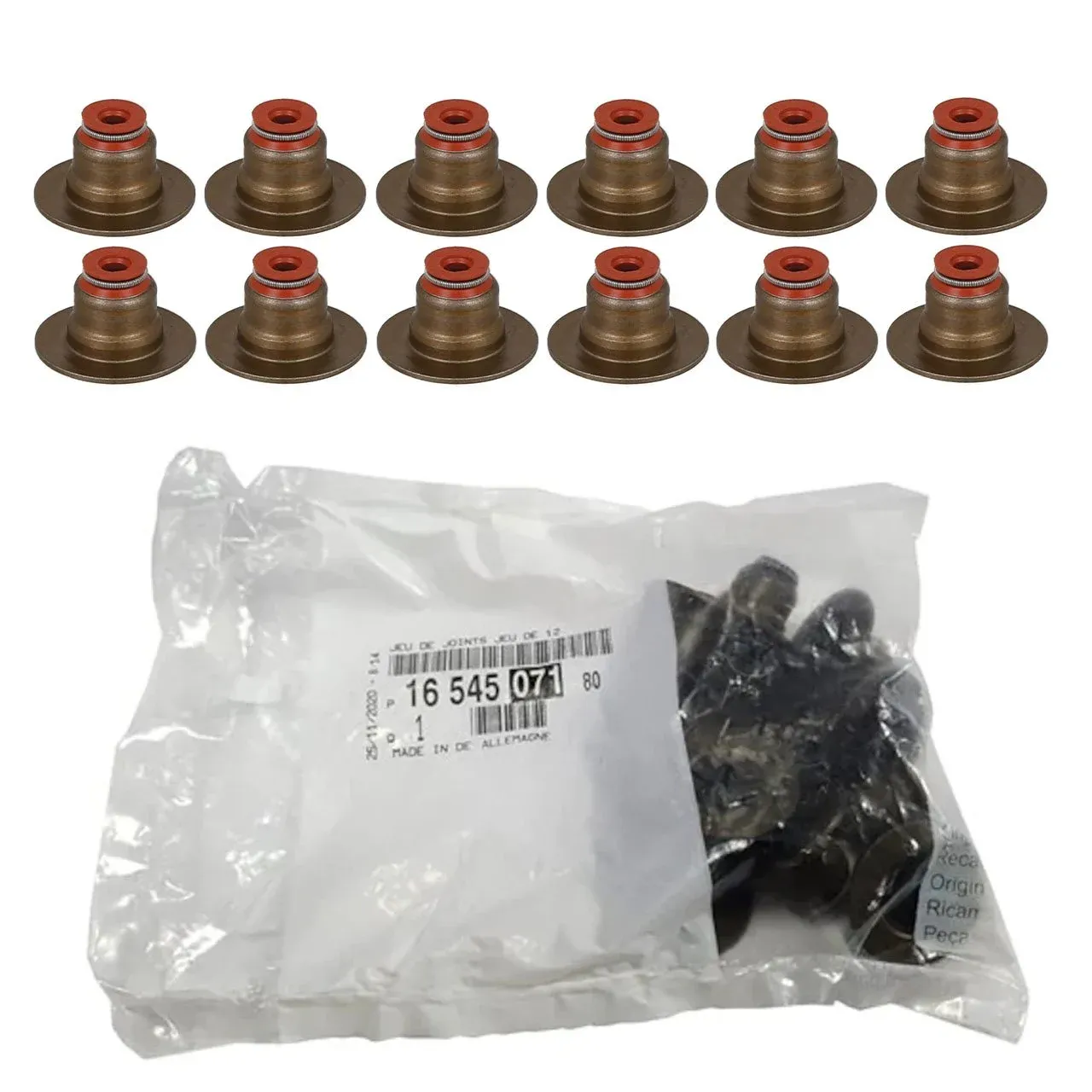 Peugeot 301 C-ELYSEE 1.2 Benzinli Subap Lastiği Takım 12 Adet Orijinal PSA 1654507180