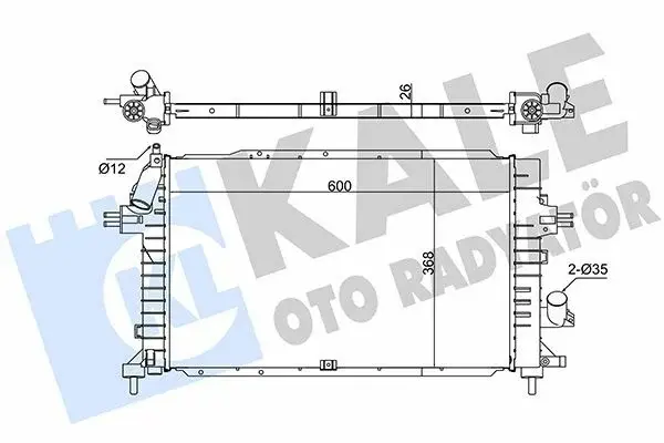 KALE 371300 | Radyatör 06-Astra.H 1.3D *Z13dth*