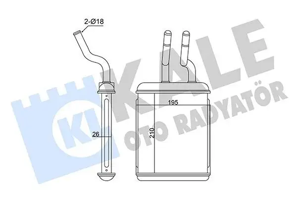 KALE 358560 | Kalorifer Radyatörü 98-06 A-G DELPHİ TİPİ