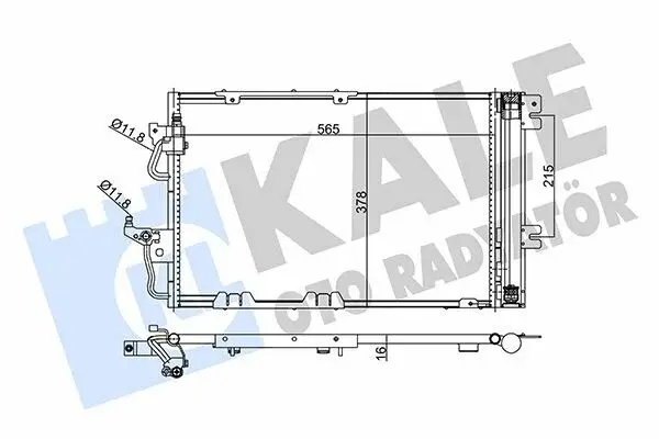 Opel Astra.H  Z16xer Klima Radyatörü (Kondenser)   KALE 350650
