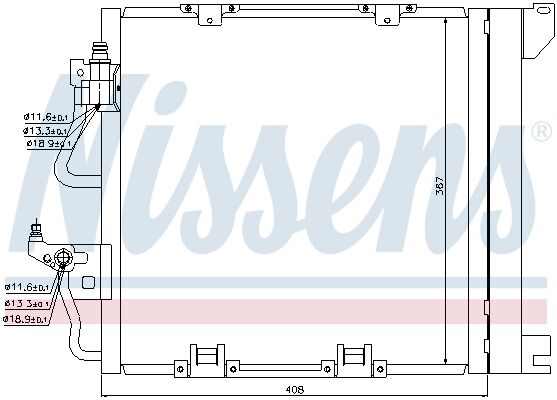 Opel Astra H 07-1.3-1.7-1.9 D Klima Radyatörü  NISSENS 94768