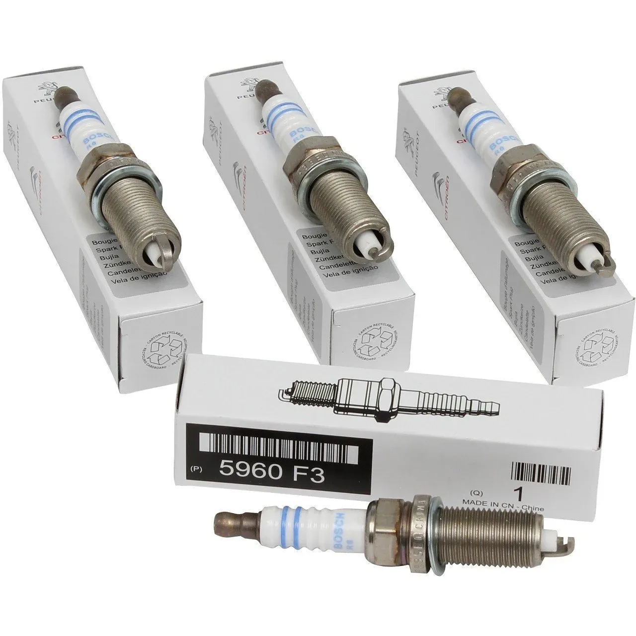 Peugeot 301 C-ELYSEE  1.6 Benzinli Ateşleme Buji Takım (4 Adet) Orijinal PSA 5960.F3