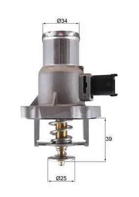 BEHR-MAHLE TM55105 | Opel Astra H Vectra C Meriva B 1.6 Benzinli Termostat Mahle Marka 105 Derece