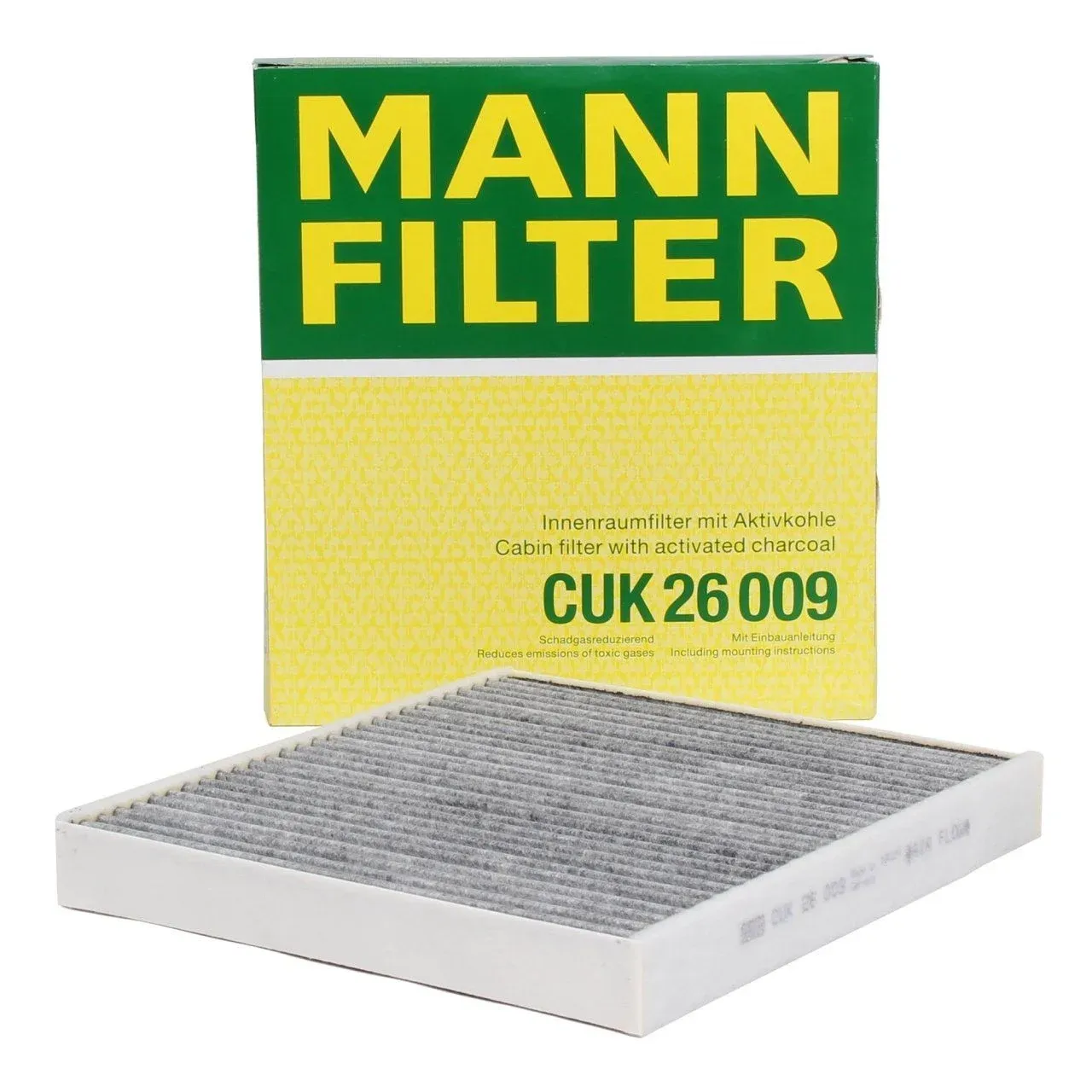 MANN CUK26009 | Seat Leon 2013 Model Sonrası Karbonlu Polen Filtresi