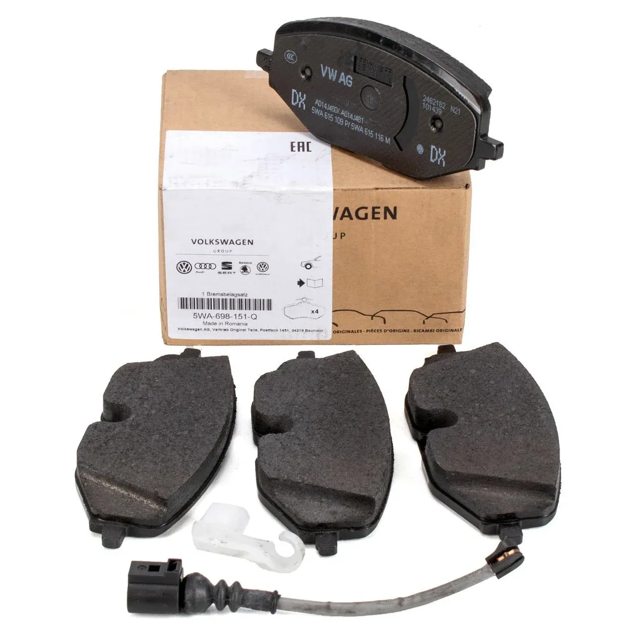 Seat Leon 2021 Model Sonrası Ön Fren Balatası Orijinal VAG / ORJINAL 5WA698151Q