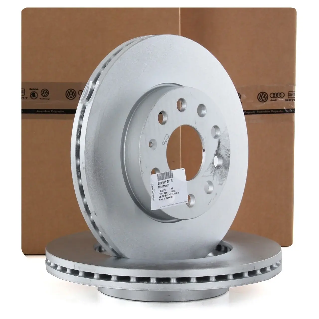 VAG / ORJINAL 5Q0615301E | Volkswagen Golf 7 2013 Model Sonrası Ön Fren Disk Takımı Orijinal