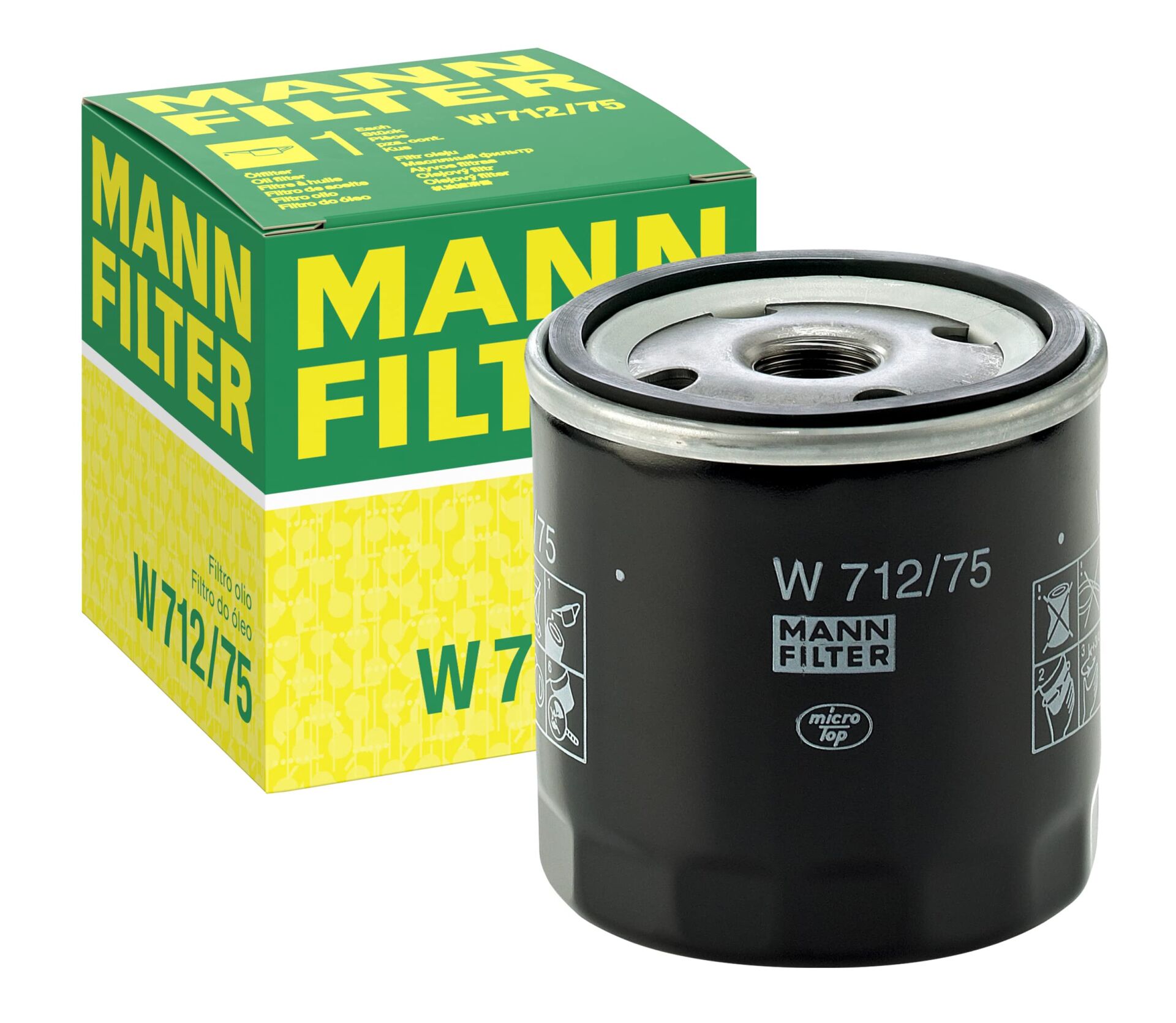 MANN W712-75 | Opel Astra H Z16XEP Benzinli Motor Demir Yağ Filtresi
