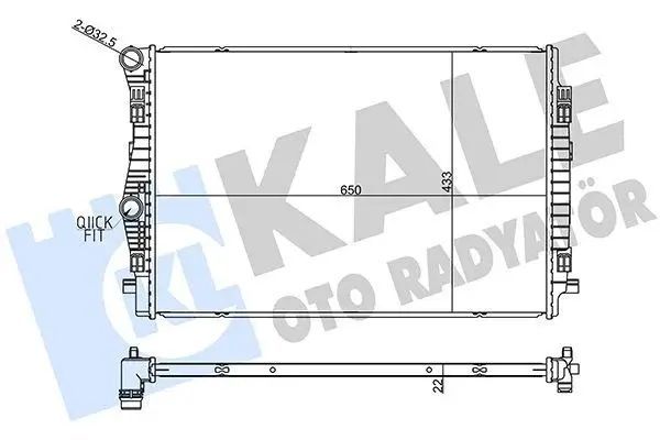 KALE 357270 | Radyatör Golf.VII-Leon-A3