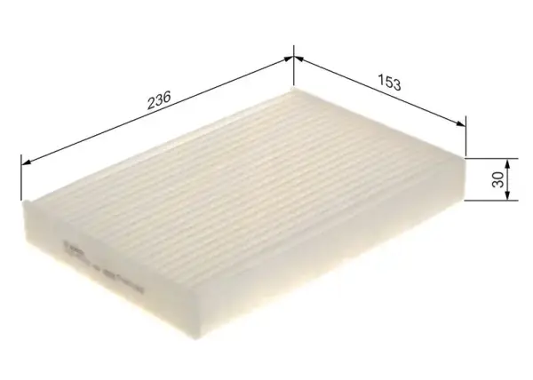 Renault Fluence 1.5 dCi Dizel 1.6 Benzinli Polen Filtresi BOSCH 09864B5002