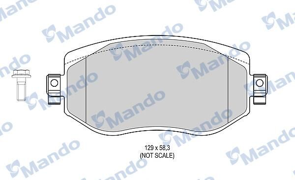 MANDO MBF015304 | Fren Balata Ön 16-Megane.IV 1.2Tce-1.5 DCI