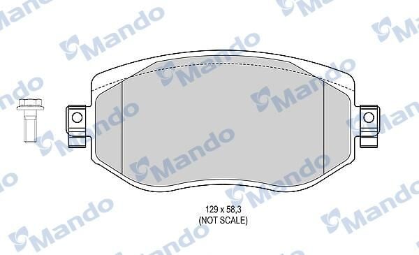 MANDO MBF015304 | Fren Balata Ön 16-Megane.IV 1.2Tce-1.5 DCI